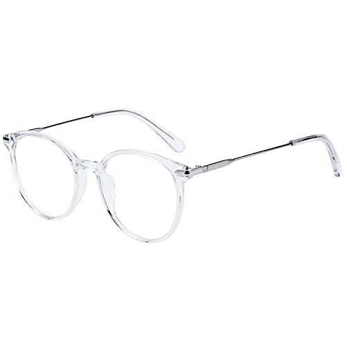 ZENOTTIC Round Optical Glasses Transparent Frame Clear Lens Eyewear Non-prescription Eyeglasses for Women - Image 6