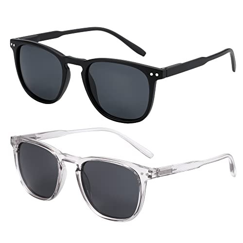 ZENOTTIC Polarized Sunglasses for Women Men: Retro Shades Round | Square Frame UV Protection 2 Pack - Image 21