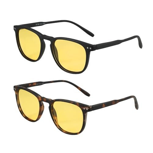 ZENOTTIC Polarized Sunglasses for Women Men: Retro Shades Round | Square Frame UV Protection 2 Pack - Image 15