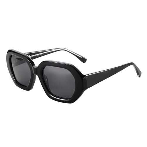 ZENOTTIC Trendy Polarized Sunglasses for Women: Designer Hexagon Sun Glasses for Ladies - Retro shades with UV400 Protection - Image 6