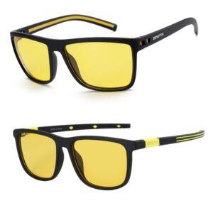 ZENOTTIC Night Vision Glasses for Men Yellow Lens Night Driving Glasses Reduce Glare and Enhance Vision