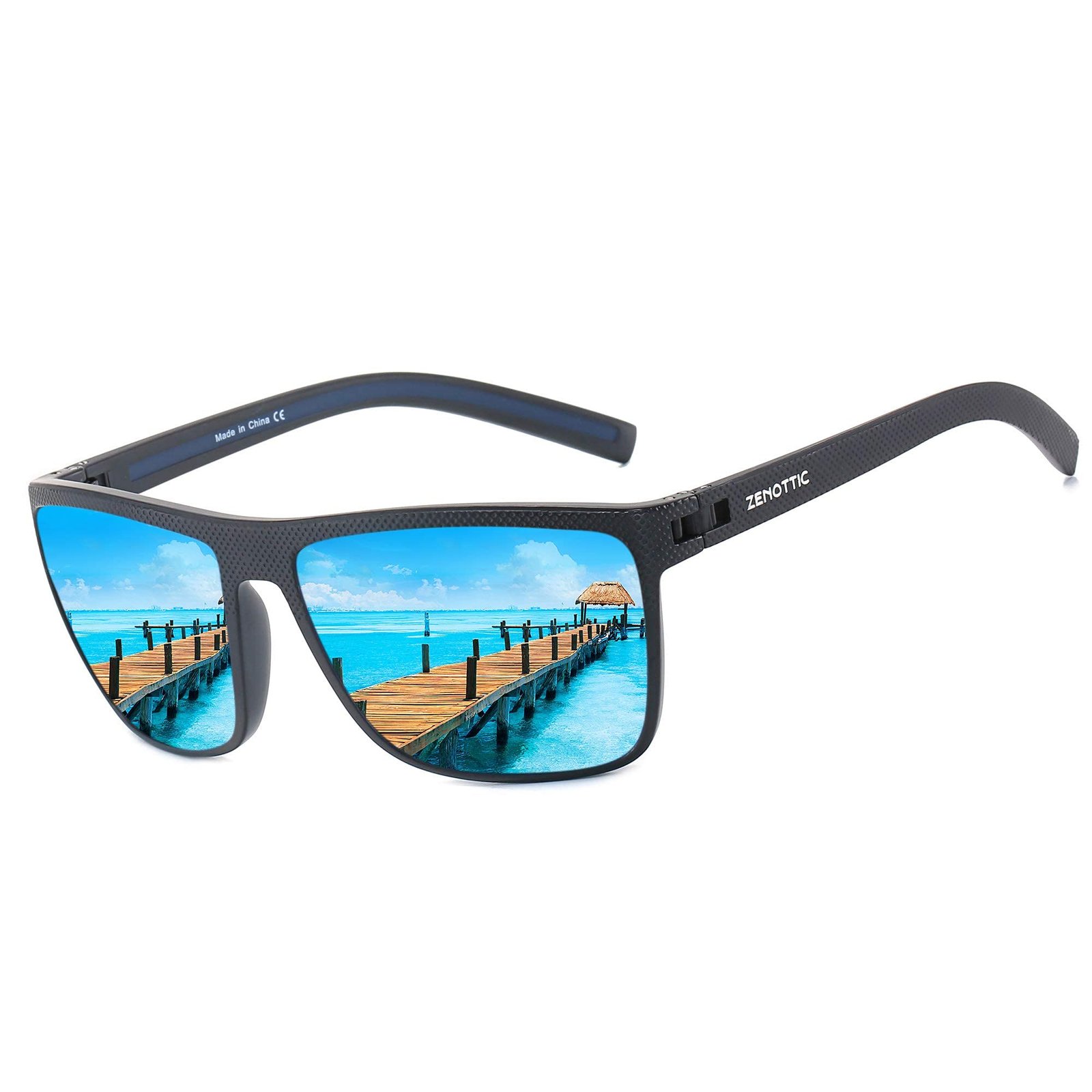 ZENOTTIC Polarized Sunglasses for Men Lightweight TR90 Frame UV400 Protection Square Sun Glasses - Image 14